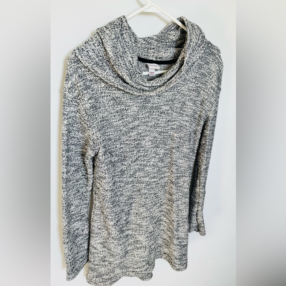 Merona Black and White Women's Cowl Neck Sweater